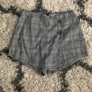 Plaid skort